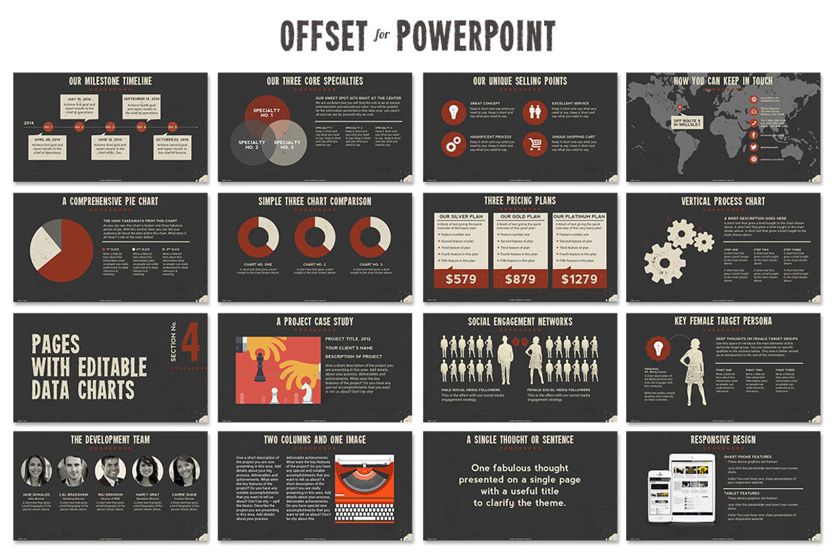 Offset Powerpoint Template, a Presentation Template by Blixa 6 Studios (Photo 4 of 9)
