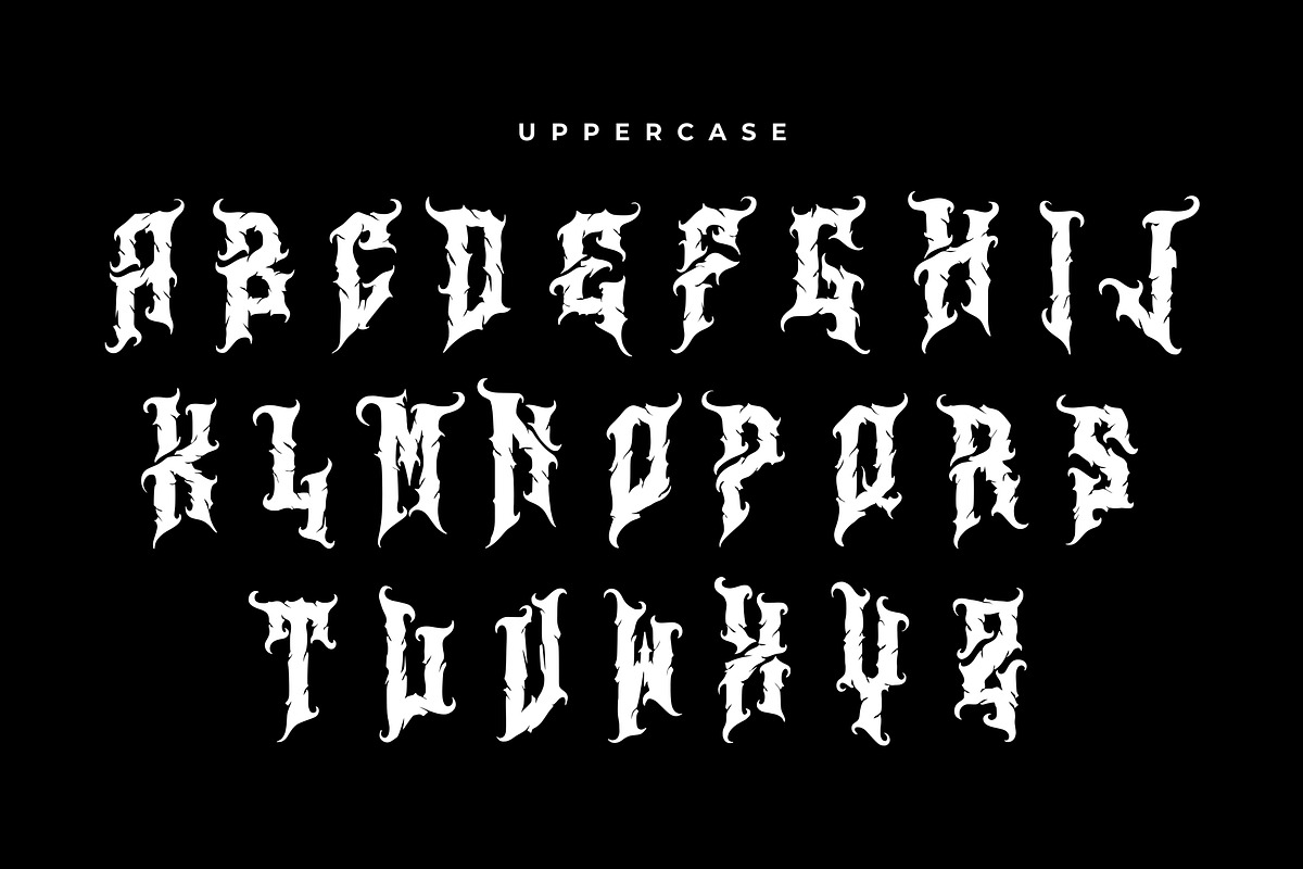 Aligator - Deathmetal Font, a Blackletter Font by Garisman Std (Photo 10 of 12)