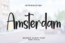Amsterdam | Script Font