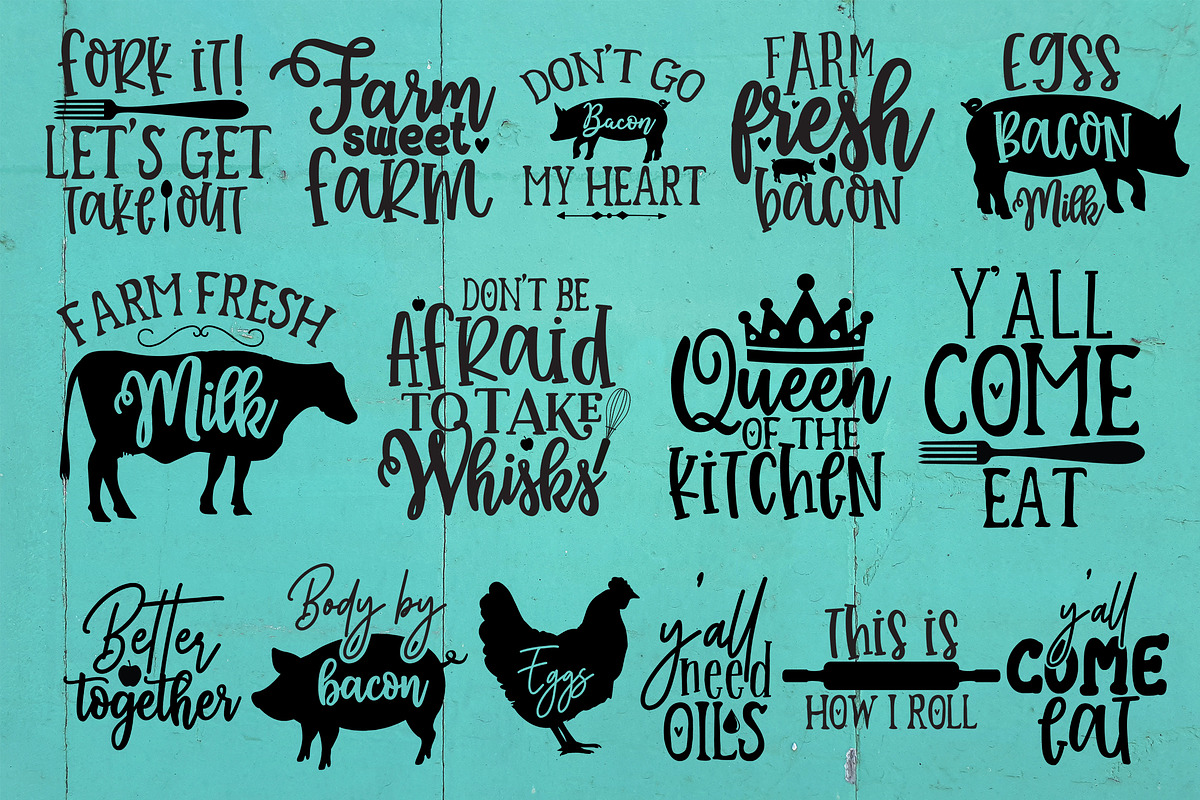 Kitchen SVG Design Bundle Vol 1, an Illustration by DESIGNAVO