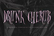 Drunk Cherub Whimsical Display Font