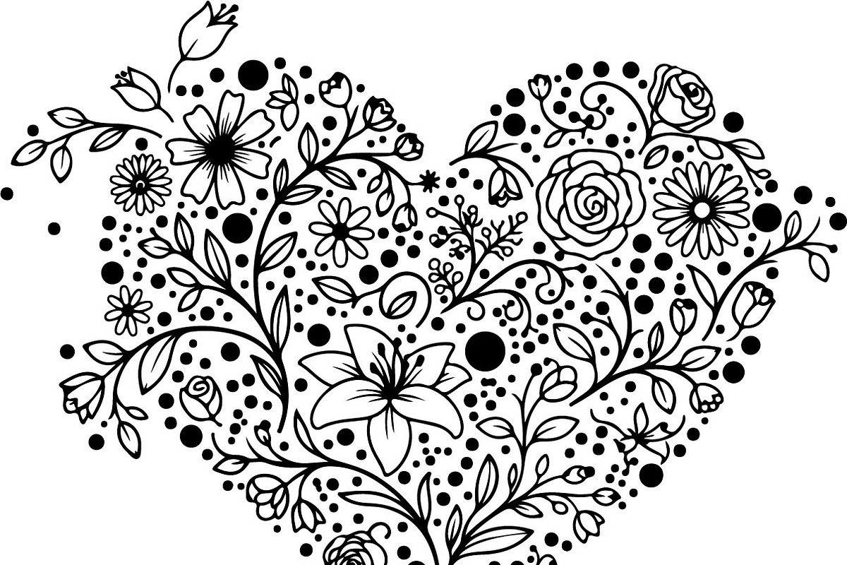 Decorative Heart Silhouette Bundle, an Illustration by Designs_River (Photo 22 of 45)