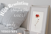 2:3 frame video mockup, wall art mp4, a Household Mockup by Pixelkrafter (Thumbnail 2 of 4)