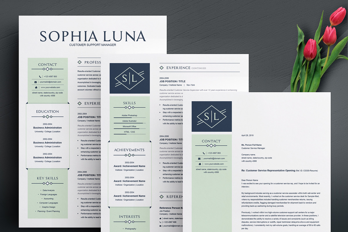 Clean Resume Template MS Word, a Resume Template by ResumeInventor