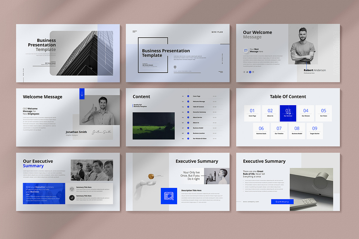 Minimal Business Google Slides, a Presentation Template by GenerousArt (Photo 2 of 18)