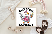 Funny Silly Goose Summer PNG, a Healthcare Illustration by CraftArtStudio (Thumbnail 4 of 4)