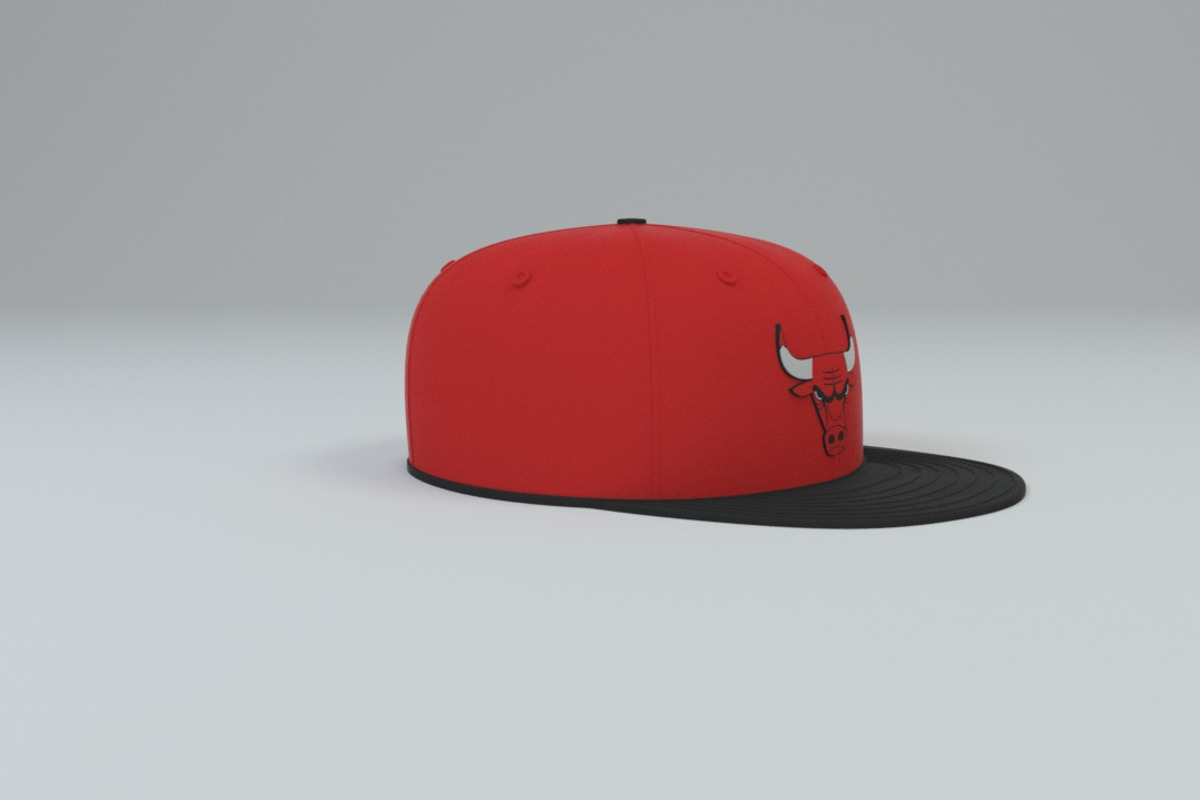 Chicago Bulls Baseball Caps, a Textures & Material 3D Model by 3DTreatment (Photo 55 of 55)