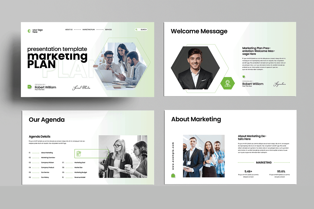 Marketing Plan Presentation, a Presentation Template by MightyDesign (Photo 2 of 8)