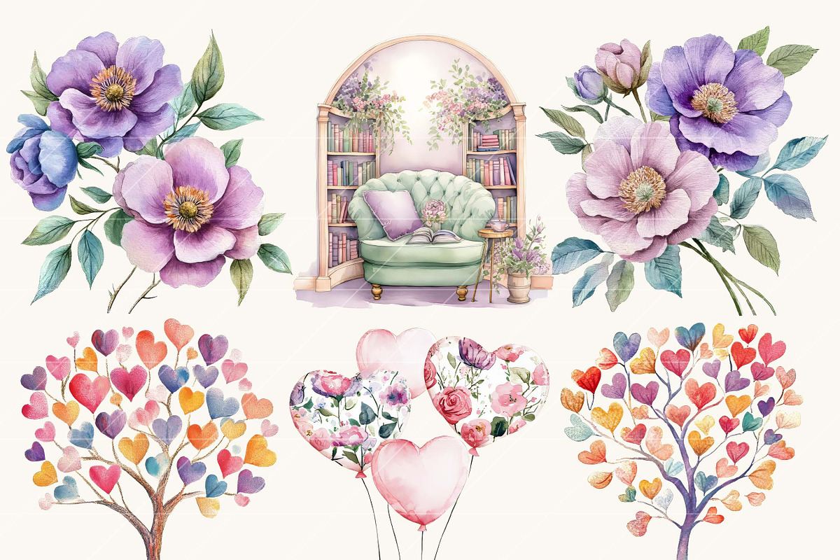 Watercolor Mothers Day Clipart, a Person Illustration by Design Scotch (Photo 4 of 9)