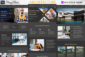 Architecture – Divi Child Theme, a WordPress Template by Pennyblack Templates