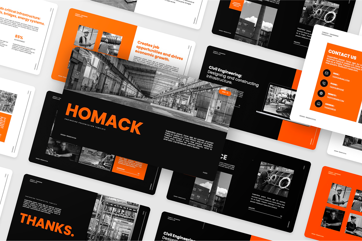 Homack - Engineering PowerPoint, a Presentation Template by SquidPixey (Photo 6 of 6)