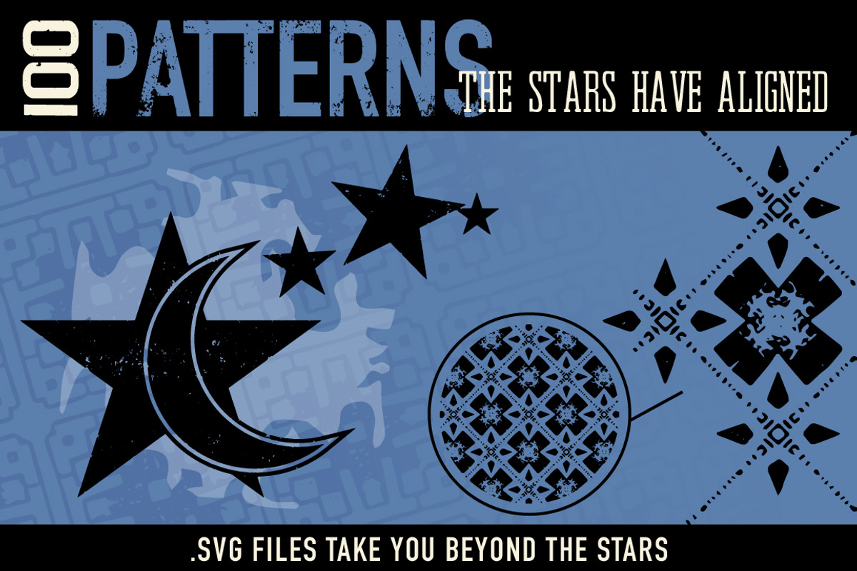 100 Interstellar Patterns and Shapes, a Pattern Graphic by BackYard Graphics Co. (Photo 2 of 7)