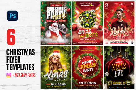 6 Christmas Flyer Templates