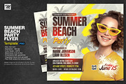 Summer Beach Party Flyer, a Flyer Template by Tarommir (Thumbnail 1 of 3)