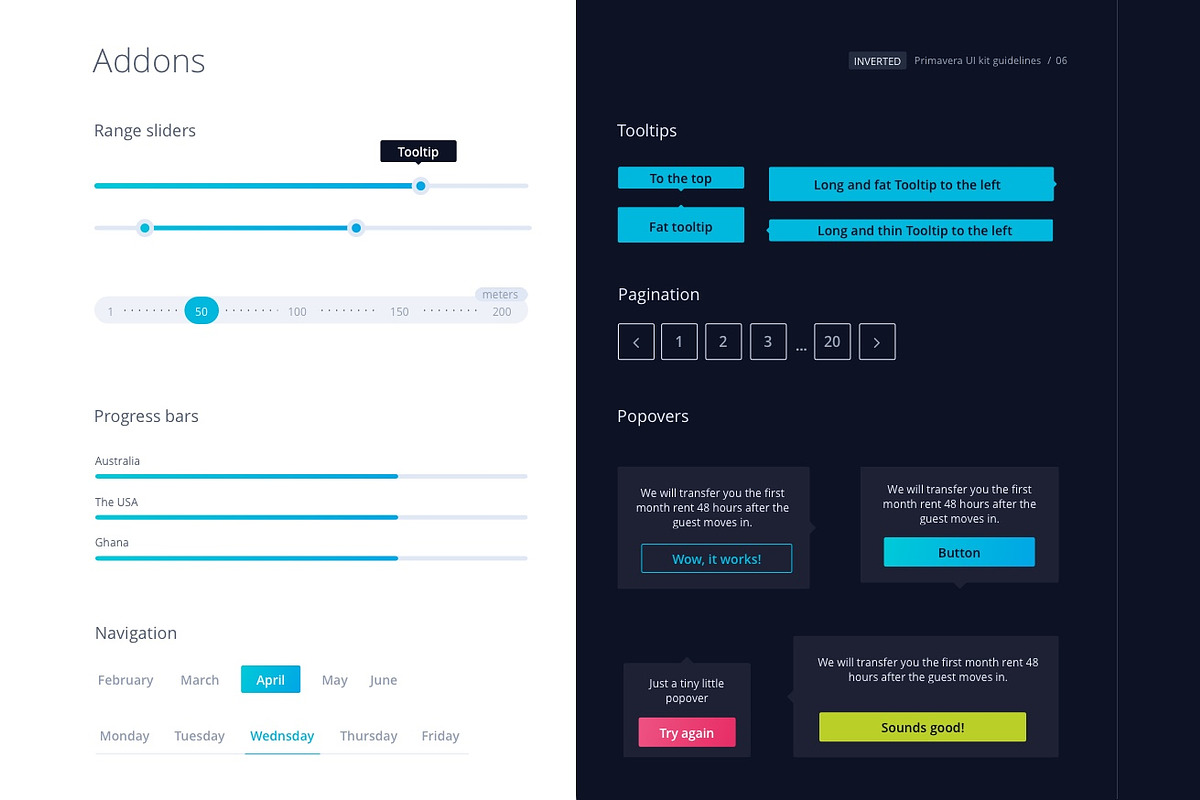 Primavera Dual UI Kit, an UI Kit Template by Anna Arteeva