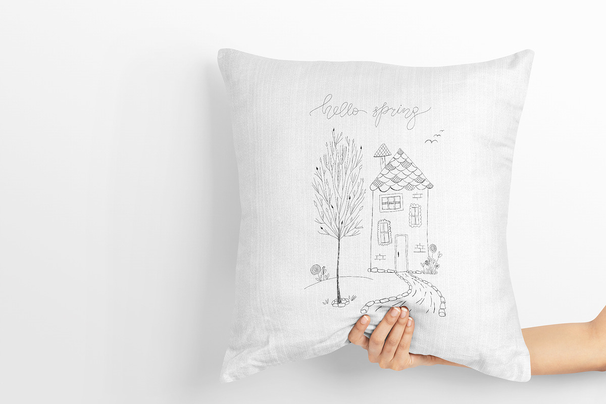 Hello Spring Ink Sketch Illustration, an Illustration by Chloe's Illustrations (Photo 5 of 7)