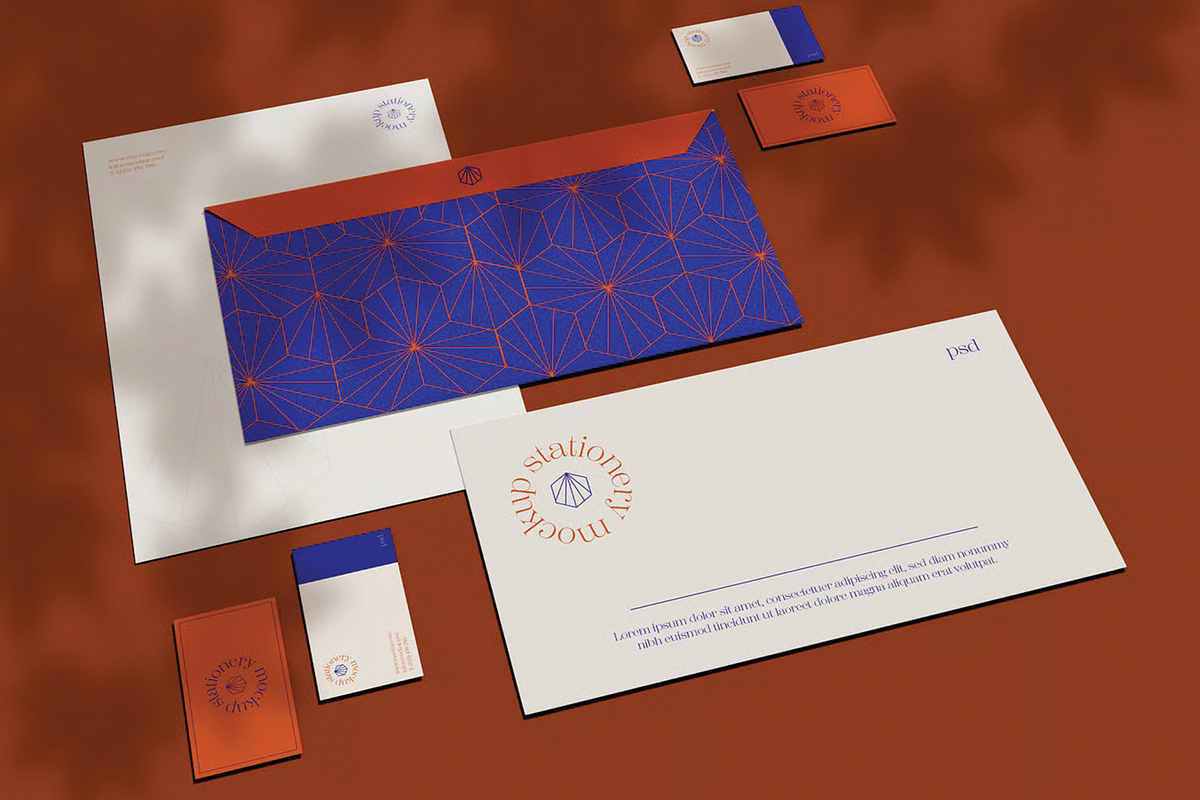 Stationery Set Mockup, an Advertising Mockup by skybluecreative (Photo 2 of 2)