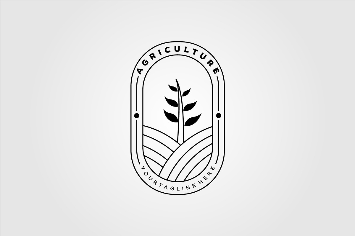 Agriculture or farm badge logo, an Object Graphic by Rizkaarishandy_shop