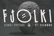 Fjolki | Lithic Typeface, a Blackletter Font by Drawwwn (Thumbnail 1 of 11)