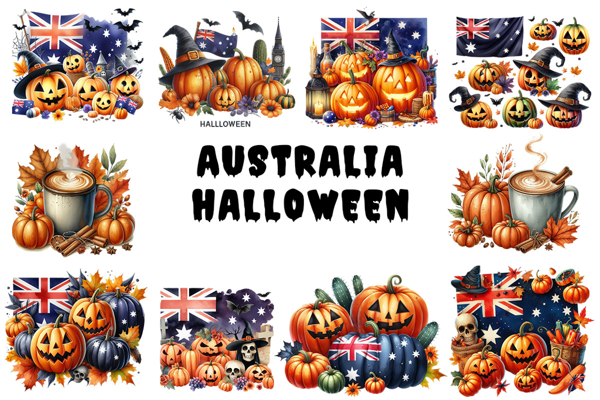 Australia Halloween cliparts, a Seasonal Illustration by FITALARTSNEDIGI (Photo 5 of 10)
