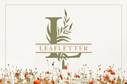 Leafletter Monogram Font Kit, a Serif Font by Eclectic Anthology (Thumbnail 1 of 7)