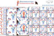 Grandmillennial Independence Day, a Decorative Illustration by TheHappyGiftArt (Thumbnail 14 of 21)