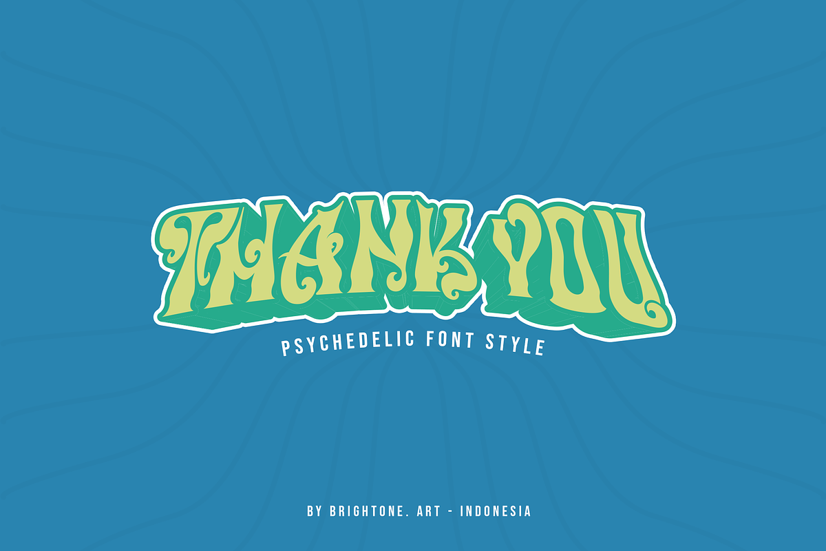 Mind walkers - Psychedelic, a Font by Brightone (Photo 7 of 7)
