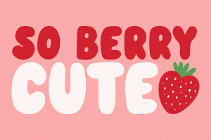 Cherries - Rounded Bubble Font