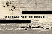 Grunge vector brushes, a Brush Add-On by Della_Liner (Thumbnail 1 of 2)