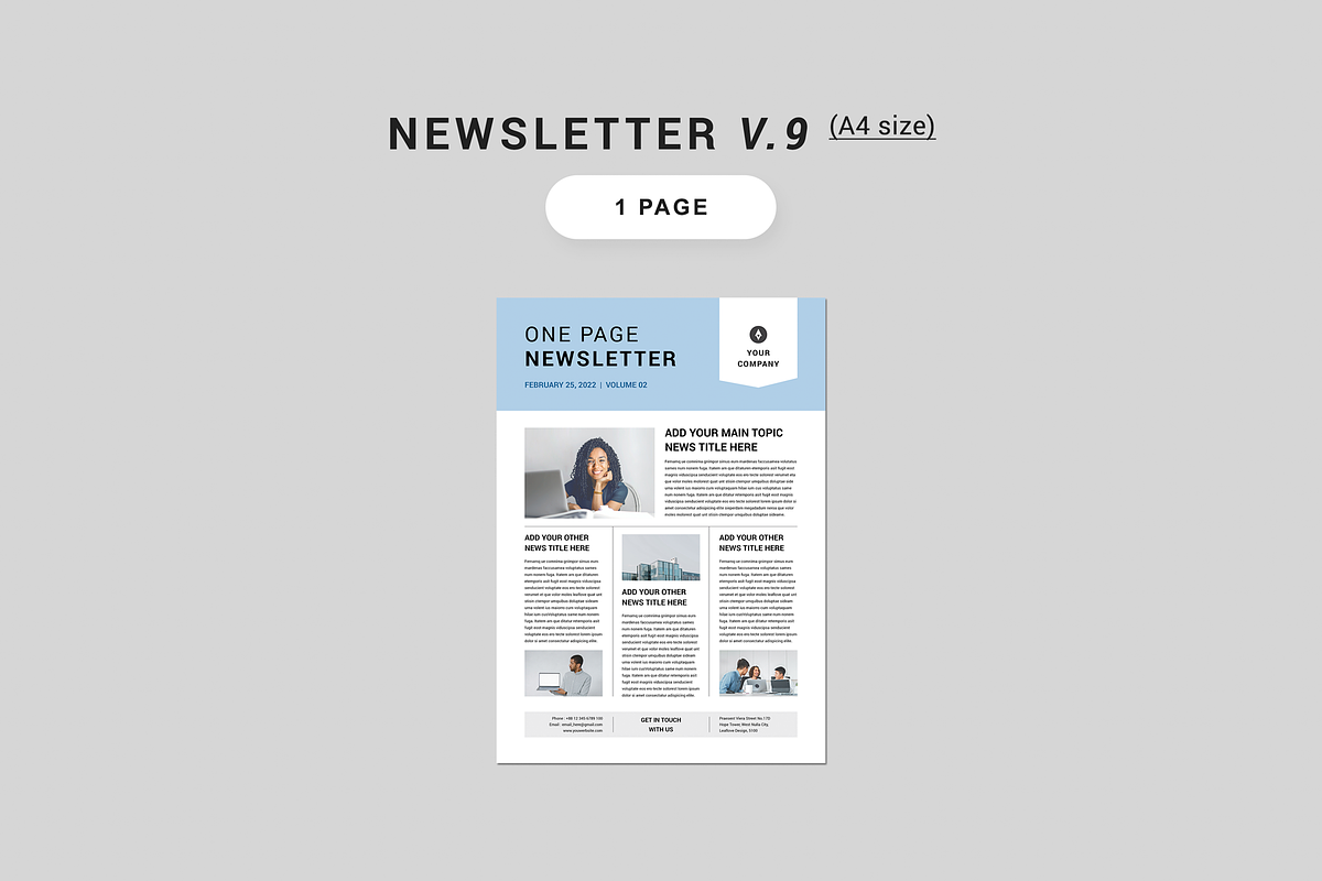 Newsletter Bundle | MS Word & Indd, a Magazine Template by Leaflove (Photo 10 of 10)