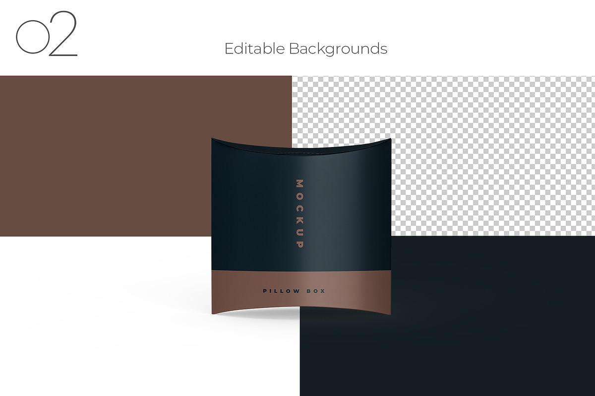 Square Pillow Box Packaging Mockup, a Packaging Mockup by Sheikhadesign (Photo 3 of 11)