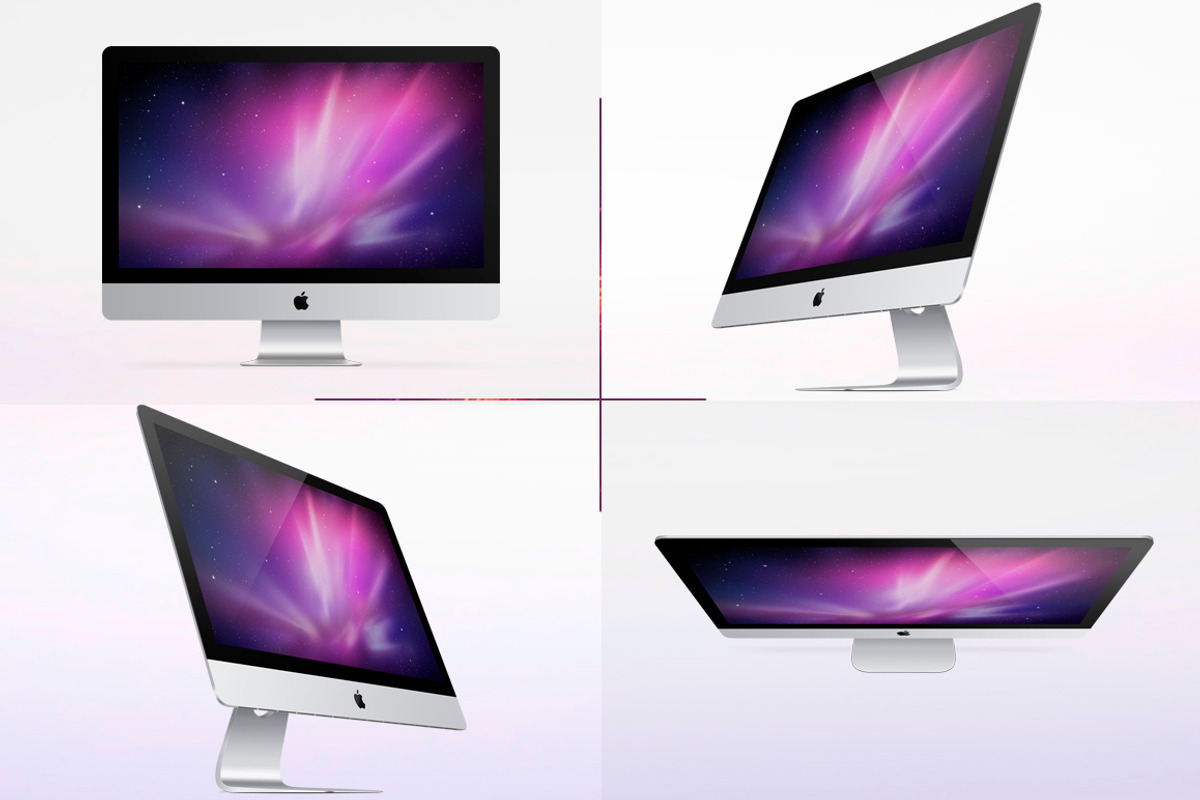 New Apple iMac (2014) Vector MockUp, a Mac Mockup by Alex_Yanko (Photo 2 of 5)