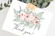 Watercolor Fern and Roses, an Object Illustration by Olga Koelsch (Thumbnail 15 of 15)