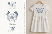 Wings in Ink. Vector Butterflies, an Object Graphic by PenguinArtStudio (Thumbnail 2 of 6)