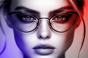Cinematic Bicolor Lighting Photo Eff, a Brushes & More by studiogstock (Thumbnail 1 of 2)