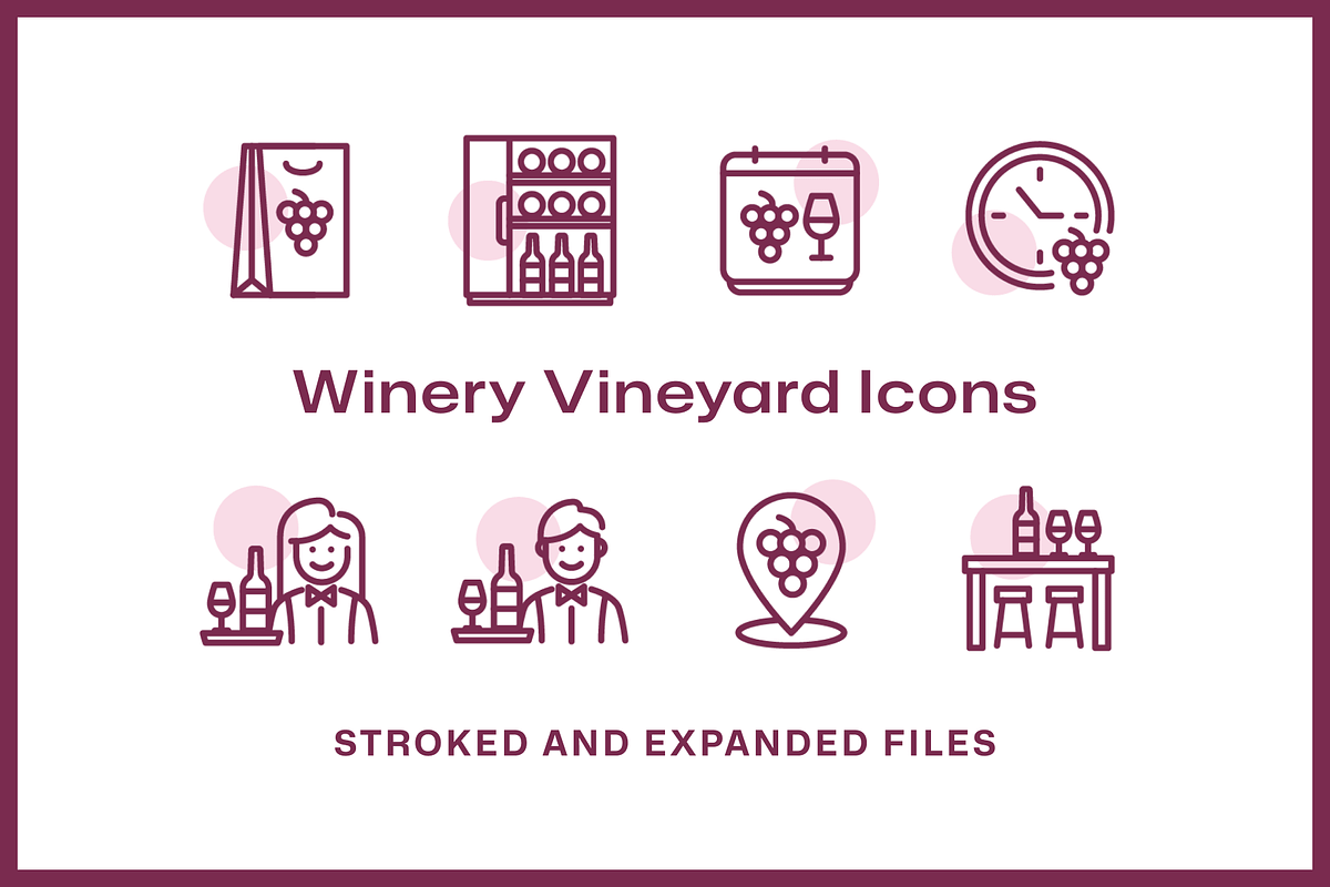 36 Winery Vineyard Icons, an Icon by Furnace (Photo 5 of 5)