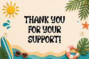 Summer Graffiti- Tropical Craft Font, a Handwritten Font by KiddoGlyphs Studio (Thumbnail 5 of 5)