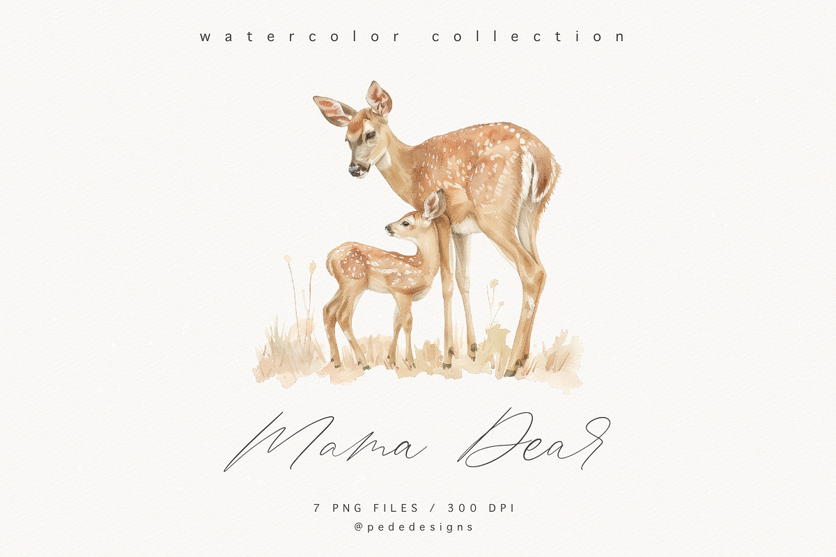 Mama Deer, an Animal Illustration by PeDe Designs (Photo 15 of 18)