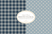 Farmhouse Navy Floral Patterns, a Pattern Graphic by Eclectic Anthology (Thumbnail 2 of 12)