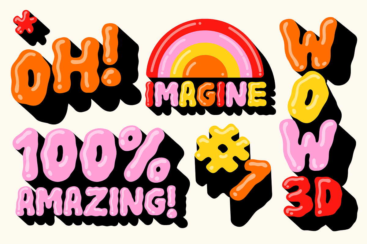 Ooze Out Loud! SVG Color Font, a Handwritten Font by Meg Lewis Fun House (Photo 2 of 11)