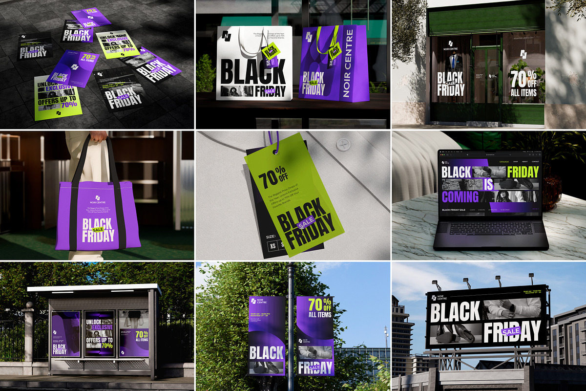 34 Black Friday Campaign Mockup, an Advertising Mockup by Vitora Mockup (Photo 1 of 11)