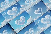 Heart Clouds. 23 images, an Object Illustration by Handmadefont (Thumbnail 10 of 11)