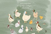 Whimsical Cottage Spring Animals, an Animal Illustration by Lana Elanor (Thumbnail 5 of 17)