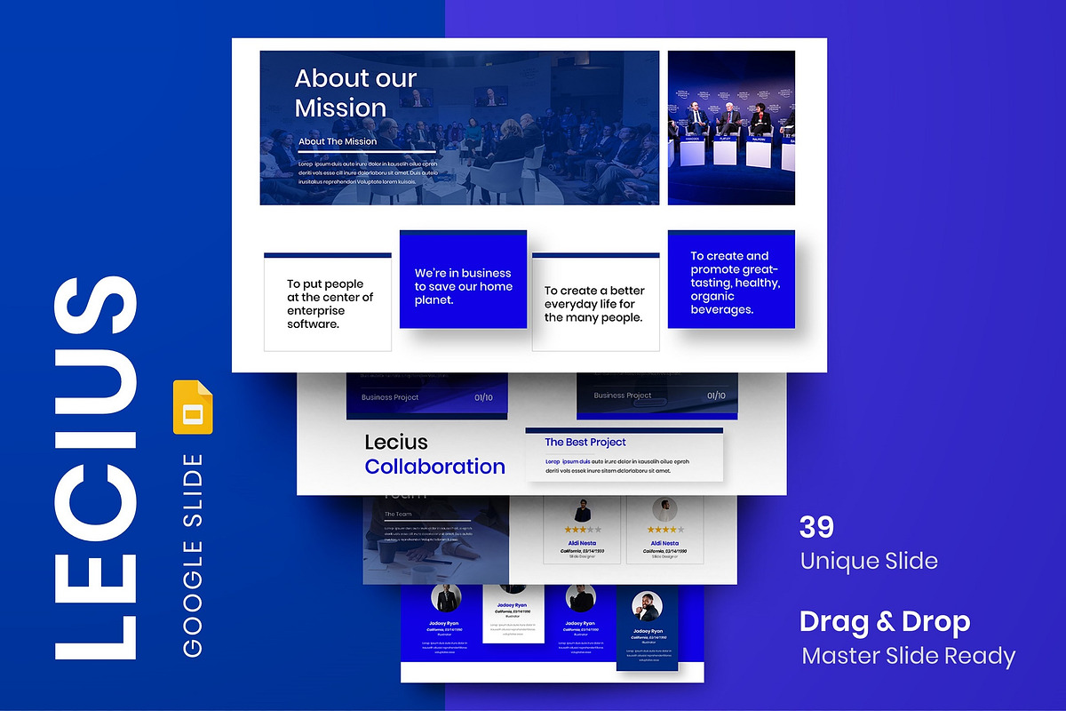 Lecius - Business Google Slide Templ, a Presentation Template by Dens Creative Studio (Photo 1 of 6)