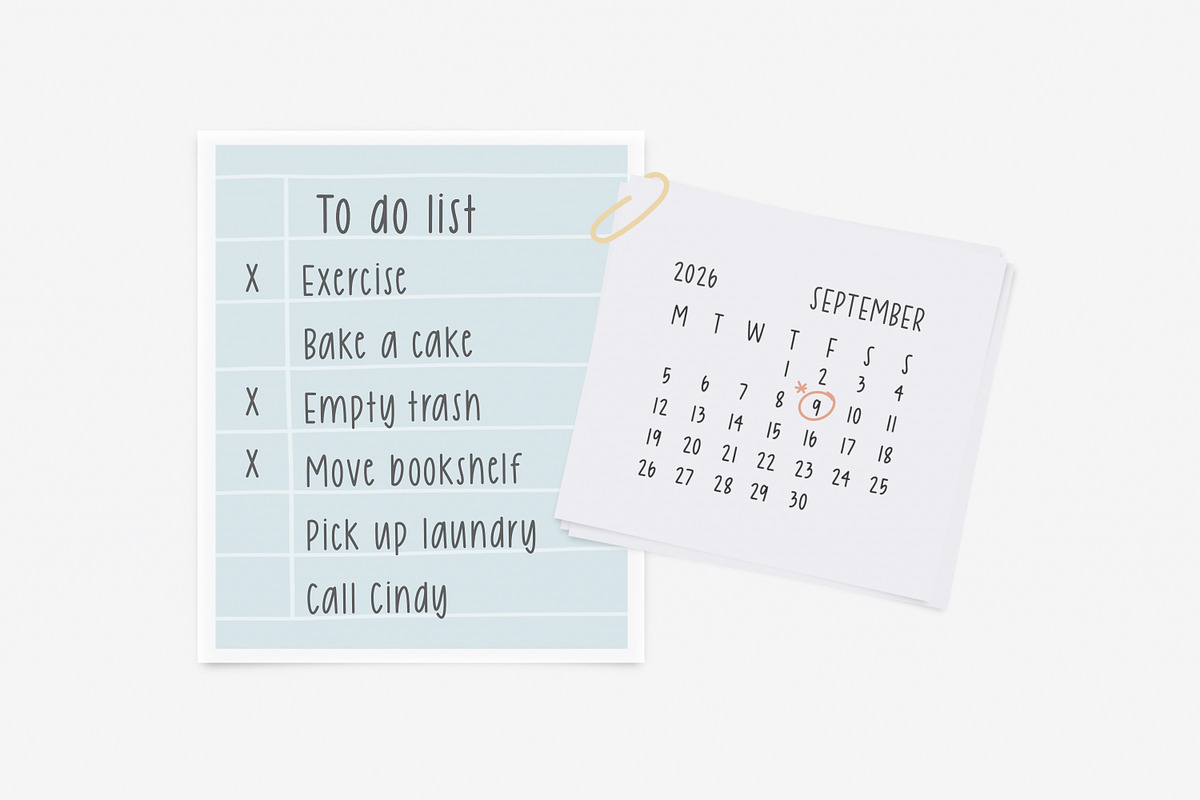 Make a Note - neat handwriting font, a Handwritten Font by jyllyco (Photo 3 of 6)