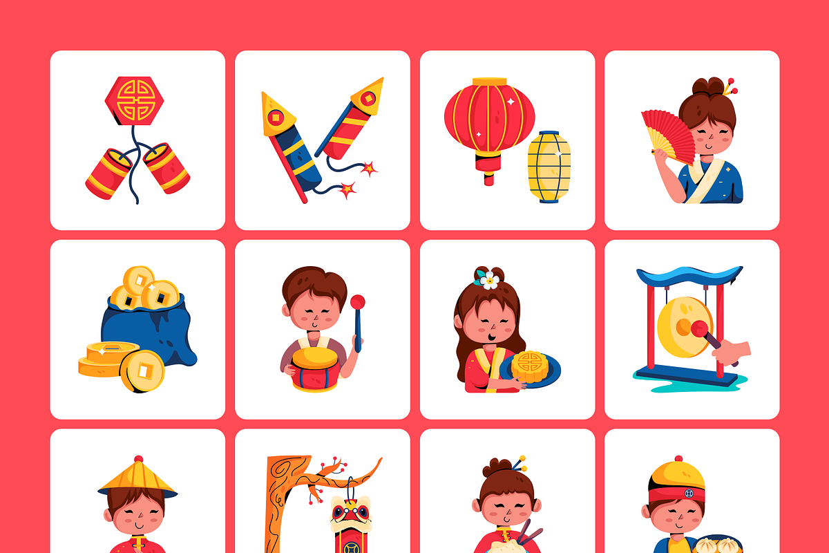 Animated Chinese New Year Icons, a Duotone Icon by Prosymbols (Photo 5 of 9)