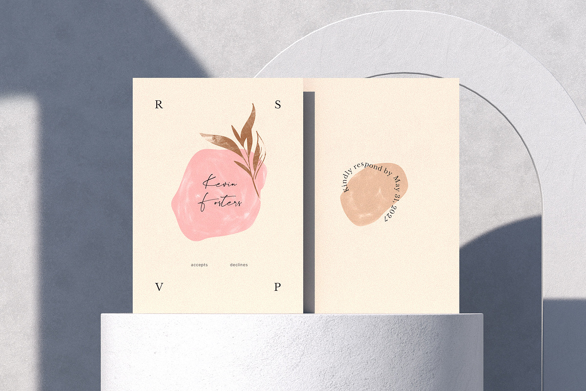 Floral Boho Wedding Invitation, an Invitation Template by BigWeek (Photo 5 of 6)