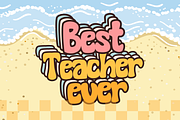 Retro Beach is a retro groovy font, a Sans Serif Font by Brown Cupple (Thumbnail 3 of 7)
