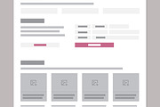 Wireframe for Real Estate Website, a Wireframe Template by MightyDesign (Thumbnail 4 of 9)