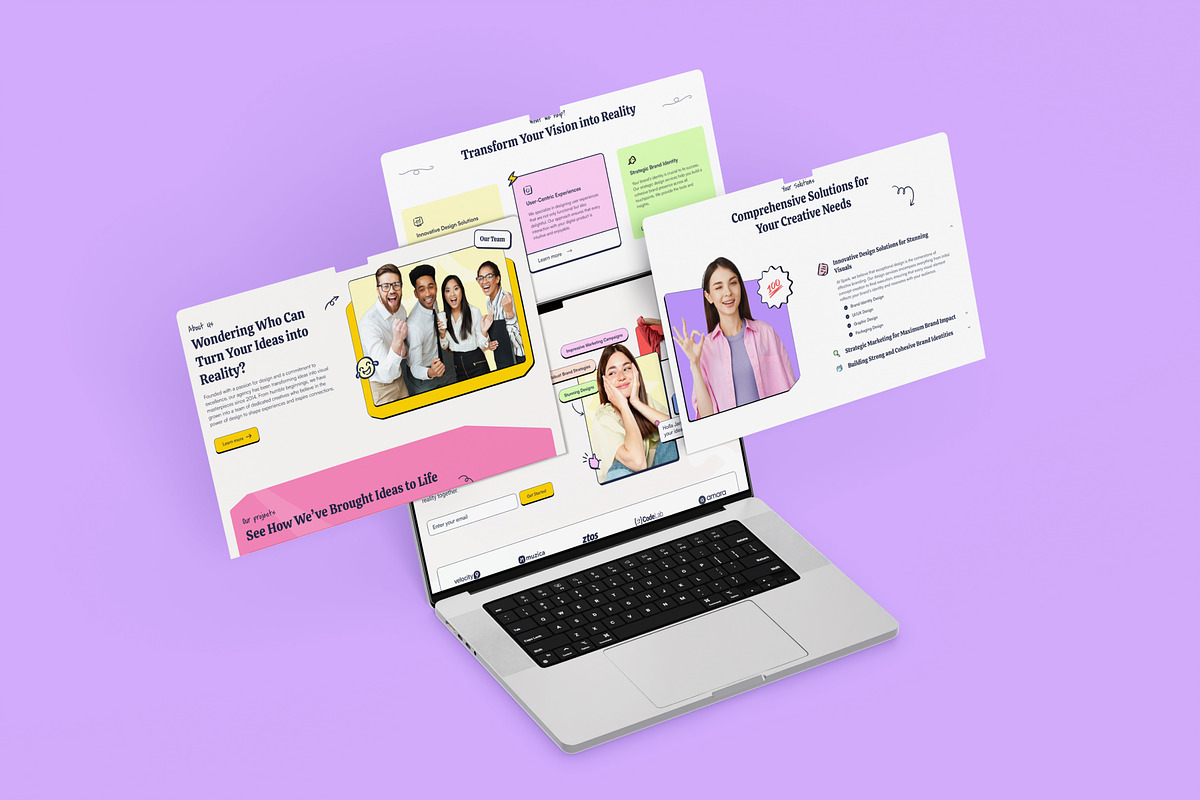 Laptop Screen Website Mockup, a Device Mockup by SLAB! Design (Photo 6 of 9)